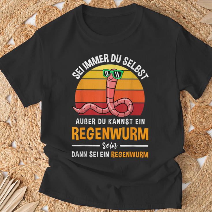 Sei Immer Du Selbstaußer Du Kannst Ein Regenwurm Sein Sei Immer T-Shirt Geschenke für alte Männer