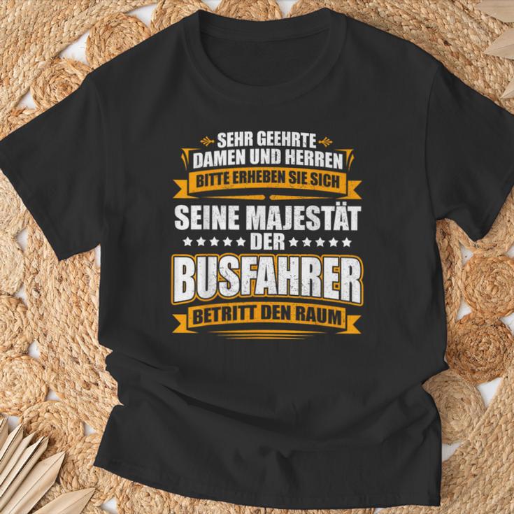 With Seine Majestät Der Busfahrer Cool Print T-Shirt Geschenke für alte Männer