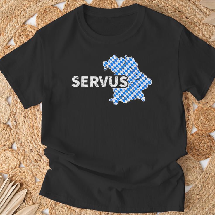 Servus Bayern Bavarian Slogan T-Shirt Geschenke für alte Männer