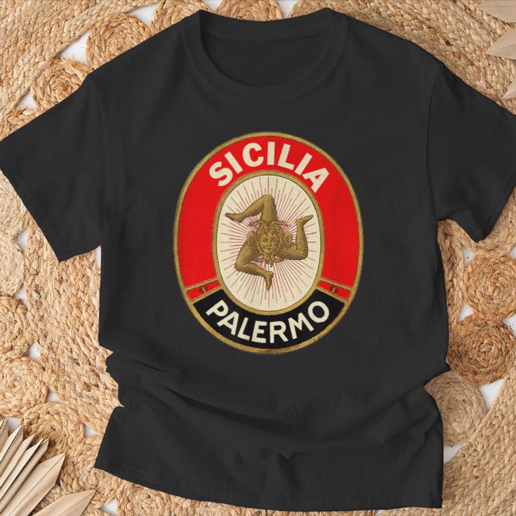 Sicilia Palermo Sicily Italian Sicilian T-Shirt Geschenke für alte Männer