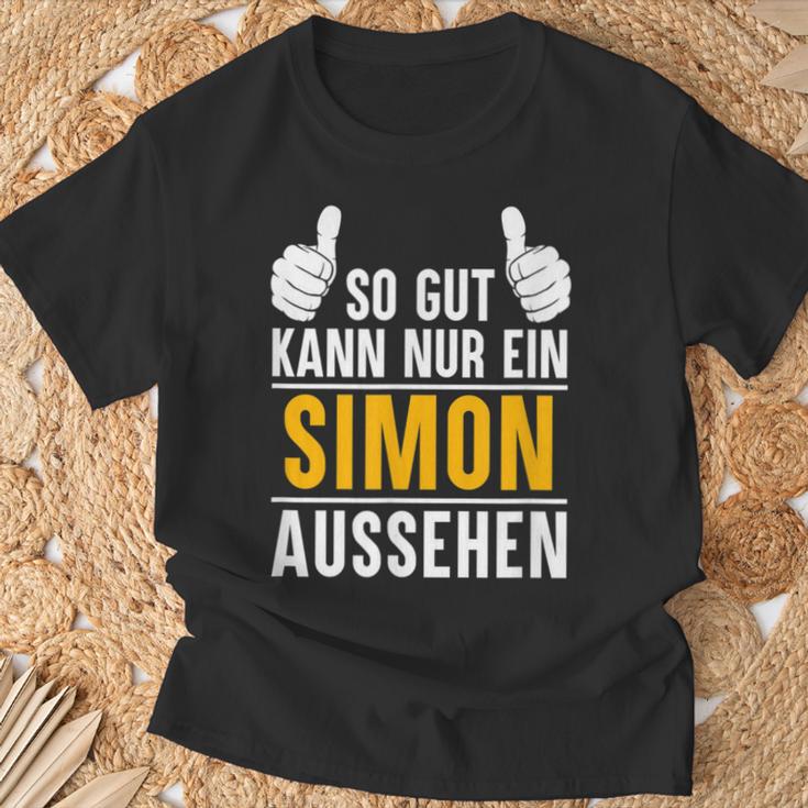 Simon So Gut Kann Nur Ein Simon Look S T-Shirt Geschenke für alte Männer