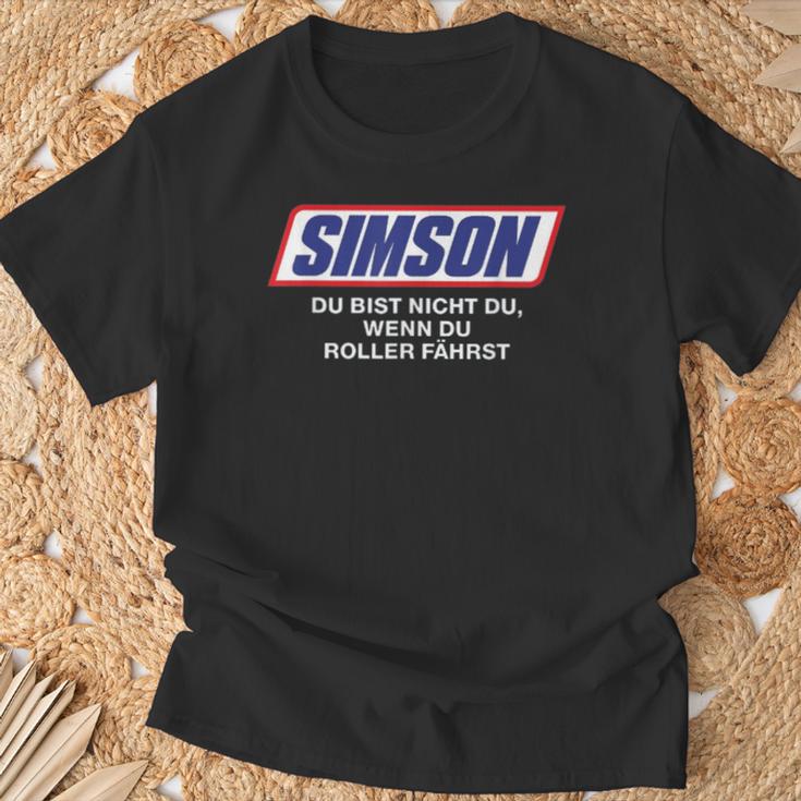 Simson Du Bist Nicht Du Wenn Du Roller Fährst T-Shirt Geschenke für alte Männer