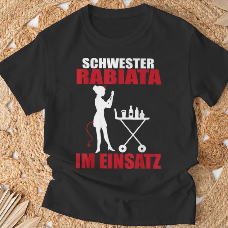 Sister Rabiata In Einatz Nurse T-Shirt Geschenke für alte Männer