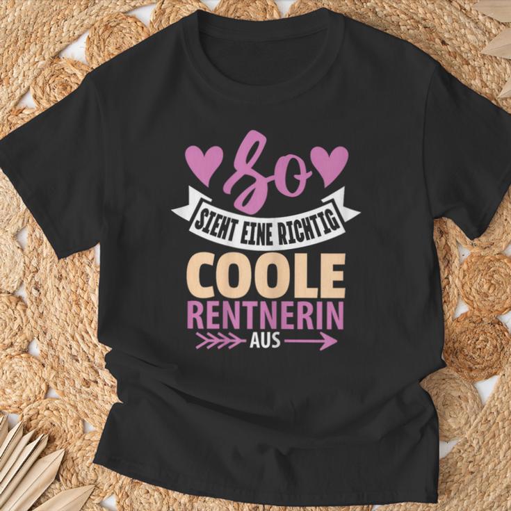 So Sieht Eine Coole Rentnerin Retirement Pensioner Frau T-Shirt Geschenke für alte Männer