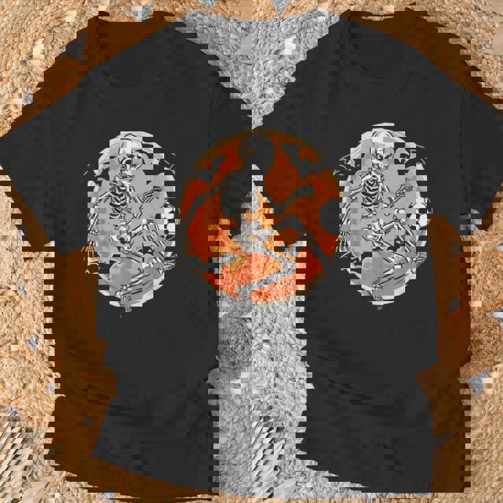 Soccer Skeleton Halloween Boys Soccer Player T-Shirt Gifts for Old Men