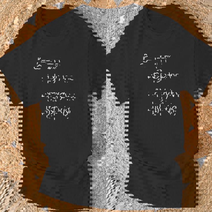 Standard Model Lagrangian Higgs Boson Physics Teacher Camiseta unisex Regalos para ancianos