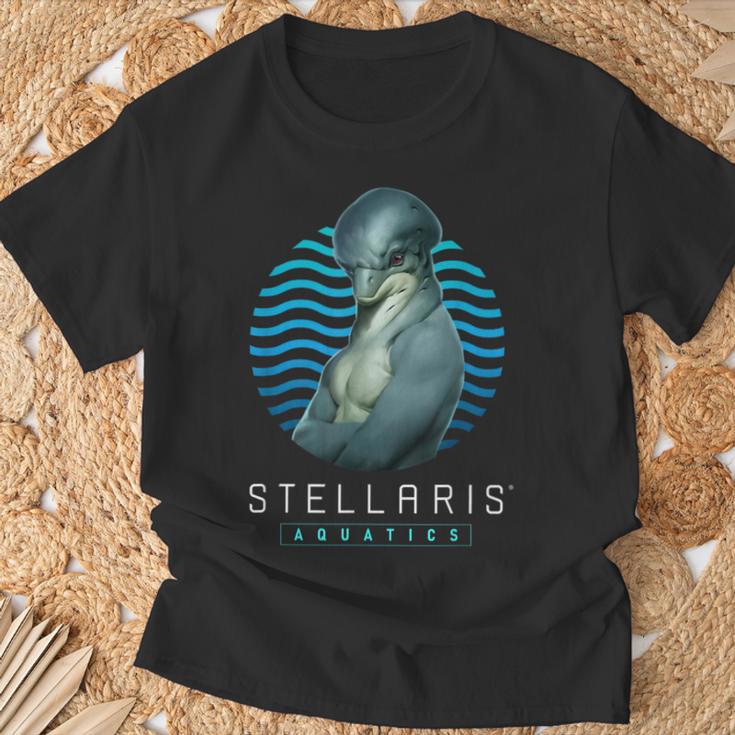 Stellaris Dolph Sci-Fi Strategy Game Dolphin T-Shirt Geschenke für alte Männer