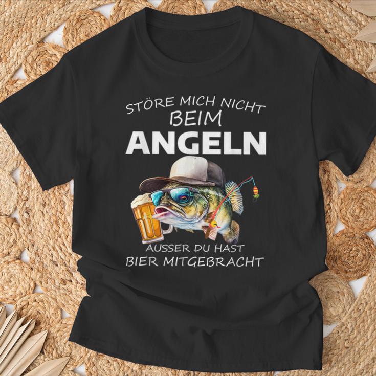 Störe Mich Nicht Beim Angel Ausser Du Hast Bier Mitgebrat T-Shirt Geschenke für alte Männer