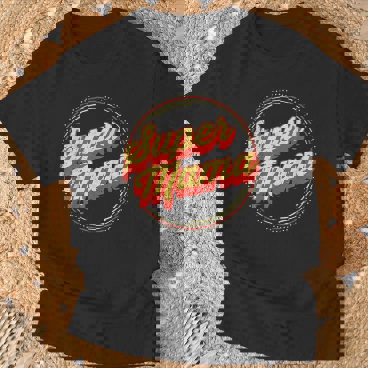 Super Mom Family Mother Children Mom T-Shirt Gifts for Old Men