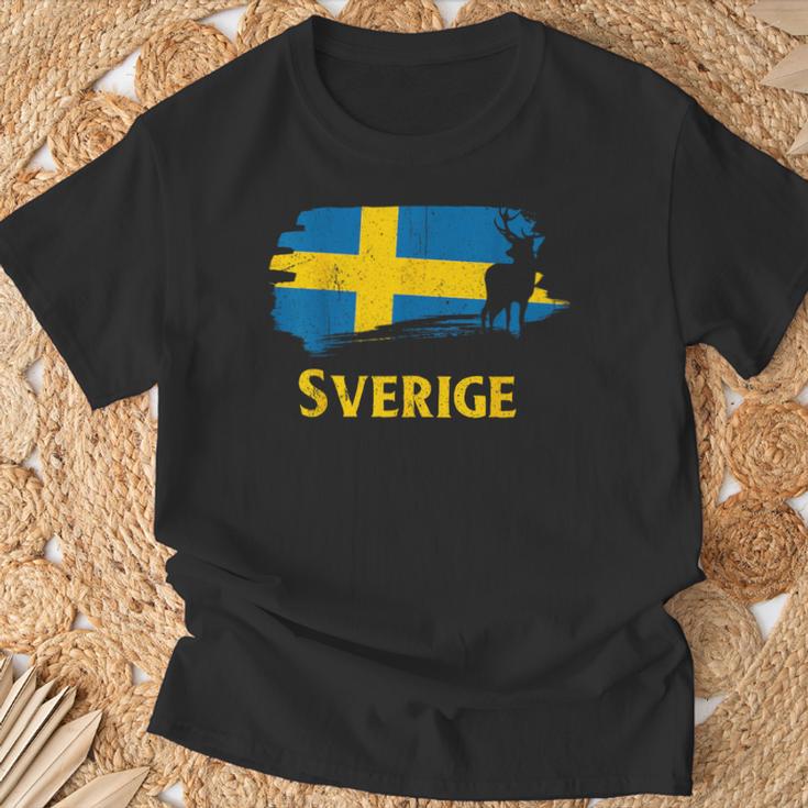 Sweden Sverige Norden Elkiking Scandinavia T-Shirt Geschenke für alte Männer