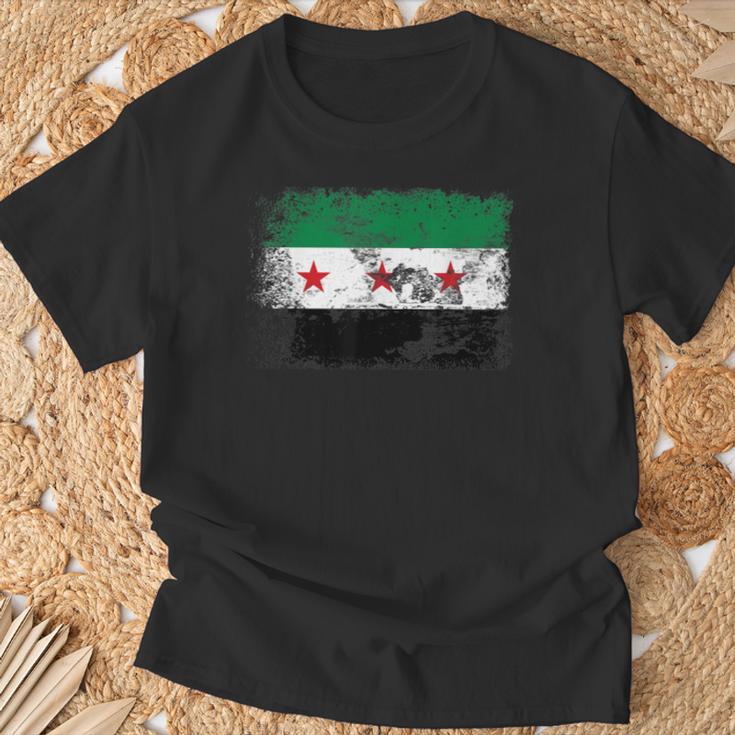 Syria Flag Ich Bin Stolz Auf Mein Land T-Shirt Geschenke für alte Männer