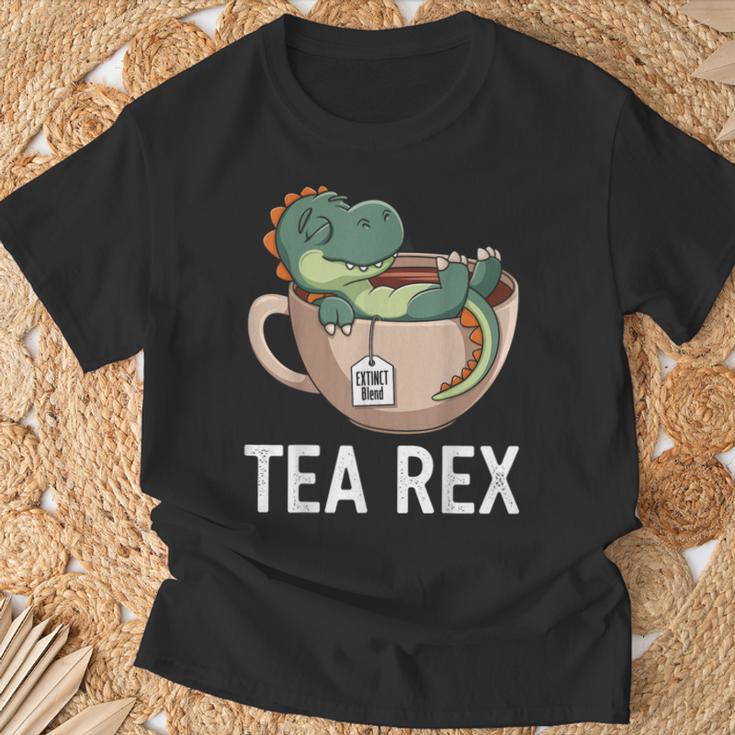 Tea Rex T-Rex Dinosaur Tyrannosaurus T-Shirt Geschenke für alte Männer