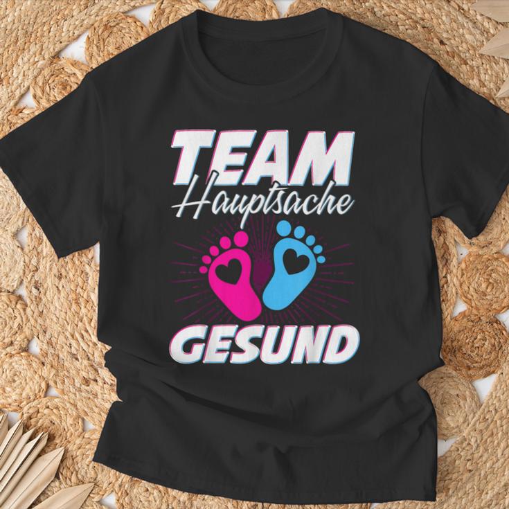 Team Hauptsache Gesund Gender Reveal T-Shirt Geschenke für alte Männer