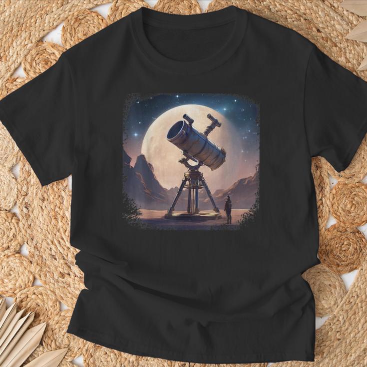 Telescope Planet Space Astronomy Space T-Shirt Geschenke für alte Männer