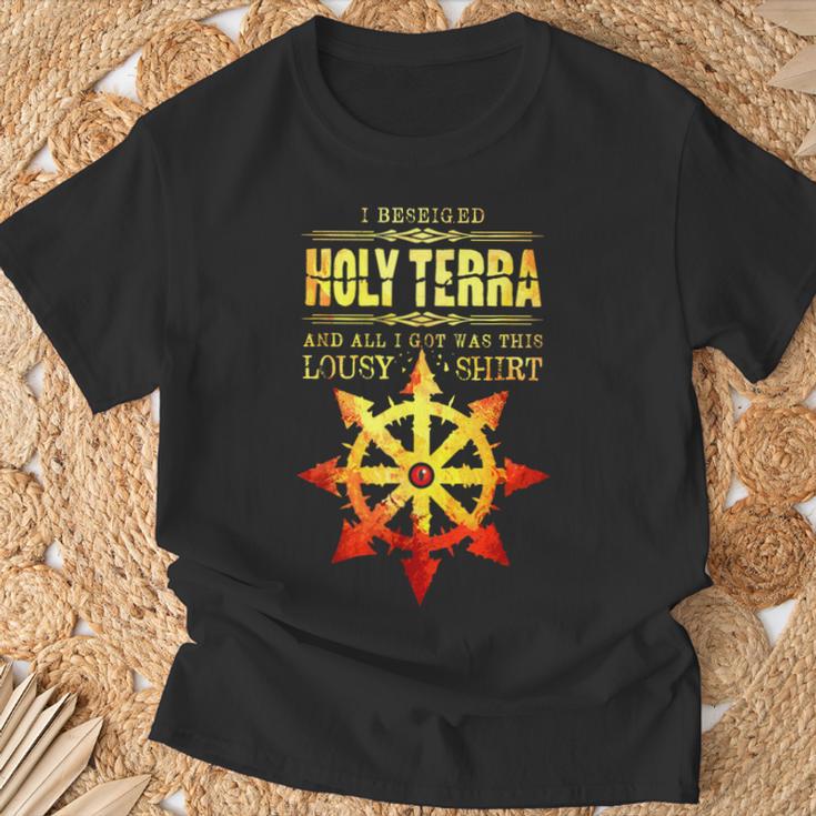 Terra Chaos Space Marine T-Shirt Geschenke für alte Männer