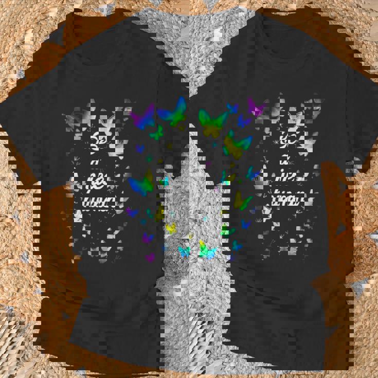 Tie Dye Be A Nice Human Inspirational Quote Be A Nice Human T-Shirt Cadeaux pour les vieillards