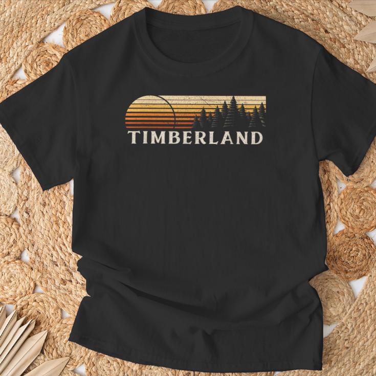 Timberland Nc Evergreenintage Sunset Eighties Retro T-Shirt Geschenke für alte Männer