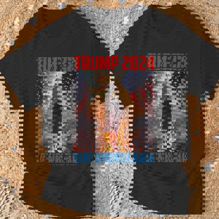 Trump 2024 Take America Back Independence Day 4Th Of July T-Shirt Gifts for Old Men