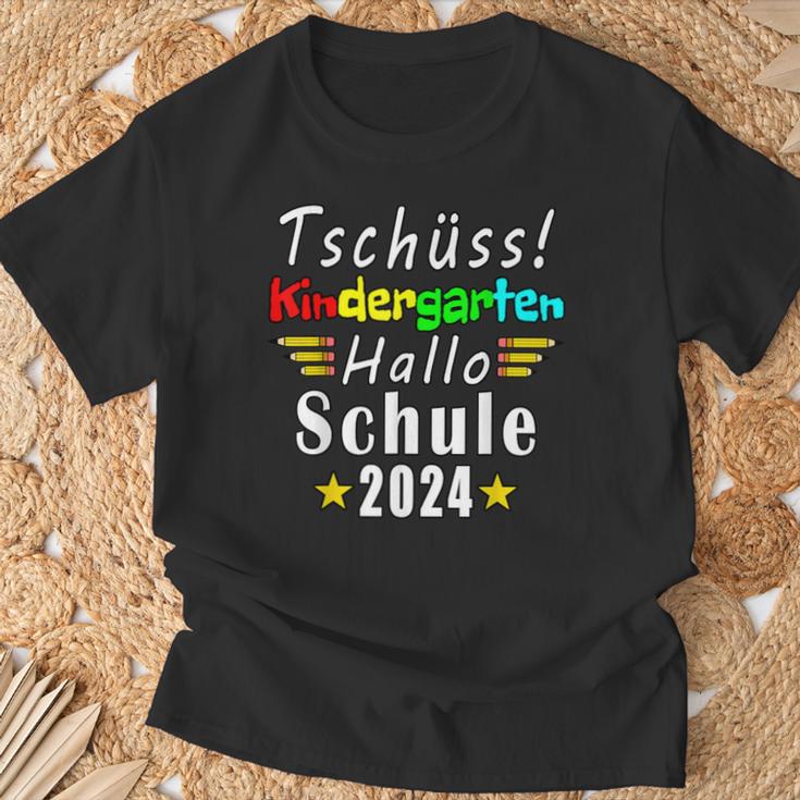 Tschüss Kindergarten Hello School 2024 Kita T-Shirt Geschenke für alte Männer