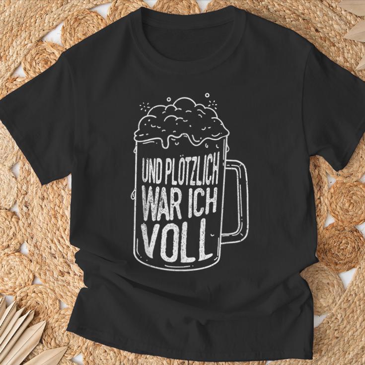 Und Plötzlich War Icholl Saufen Sauftour Biertrinker German T-Shirt Geschenke für alte Männer