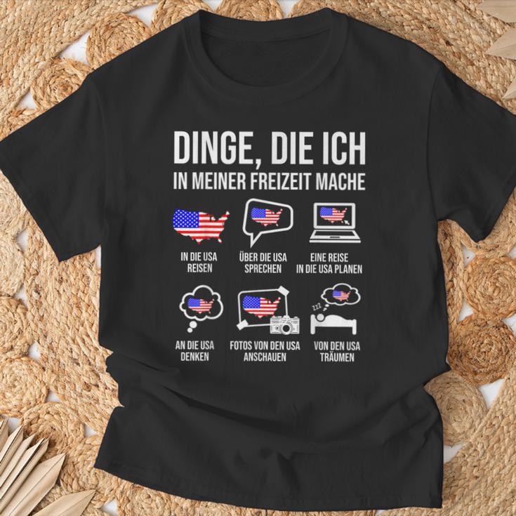 Usa Dinge In Meiner Freizeit Mache T-Shirt Geschenke für alte Männer