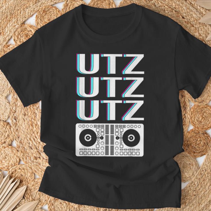 Utz Utz Utz Cool Techno Beat s T-Shirt Geschenke für alte Männer