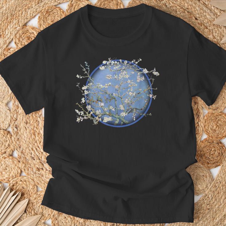 Van Gogh Mandelblüte T-Shirt Geschenke für alte Männer