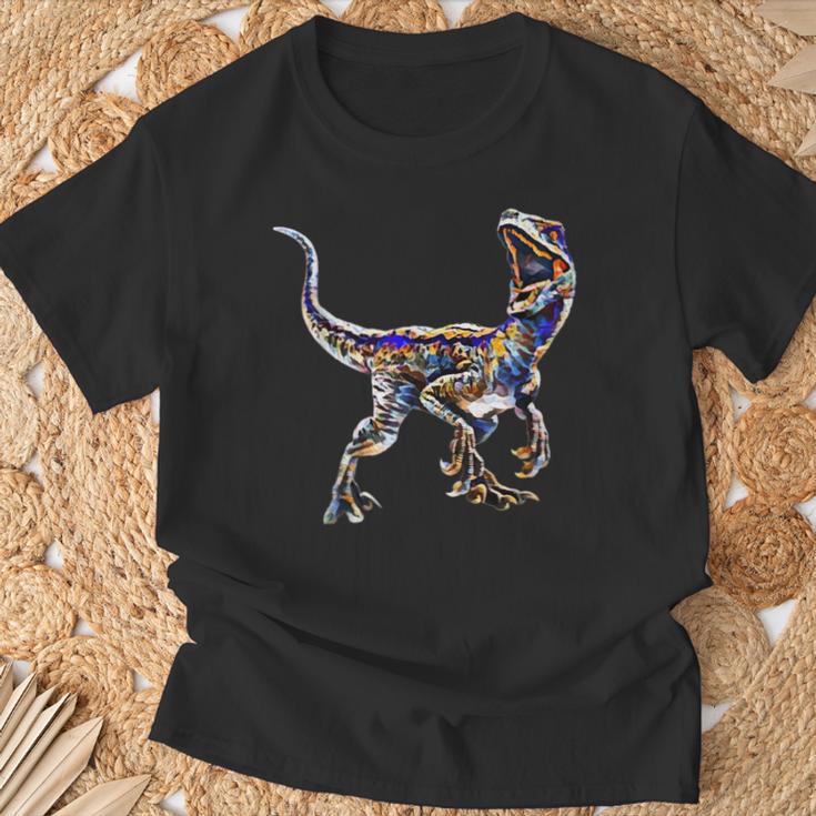 Velociraptor Raptor Dinosaur Dinosaur Prehistoric Dino T-Shirt Geschenke für alte Männer