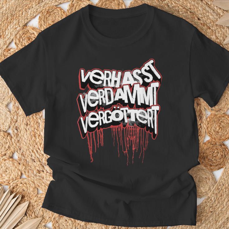 Verhassterdammtergöttert T-Shirt Geschenke für alte Männer