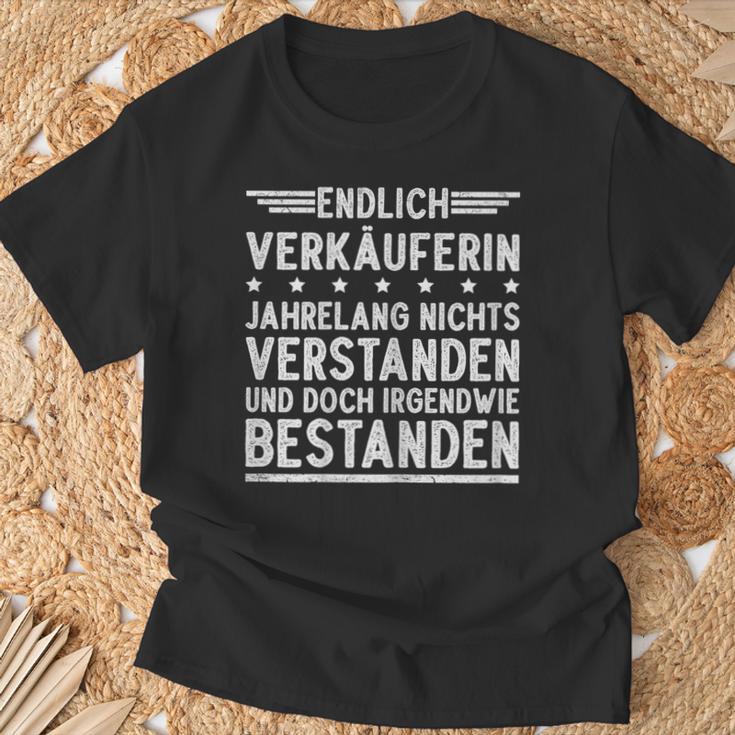 Verkäuferin Prüfung Ausbildung Bestanden T-Shirt Geschenke für alte Männer