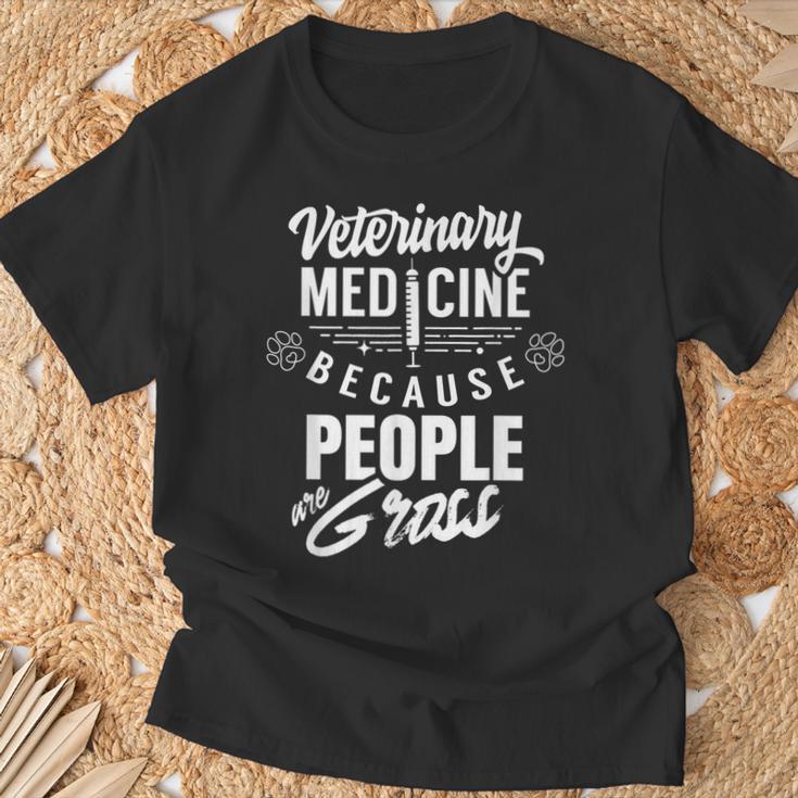 Veterinary Medicine Weil Menschen Eklig Sindeterinarian Profession T-Shirt Geschenke für alte Männer