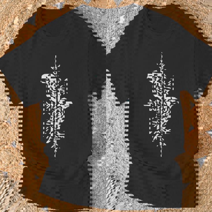 Viking Celtico Huginn & Muninn Il Norso Di Odino Ravensichino Maglia A Manica Maglietta Regalos para ancianos