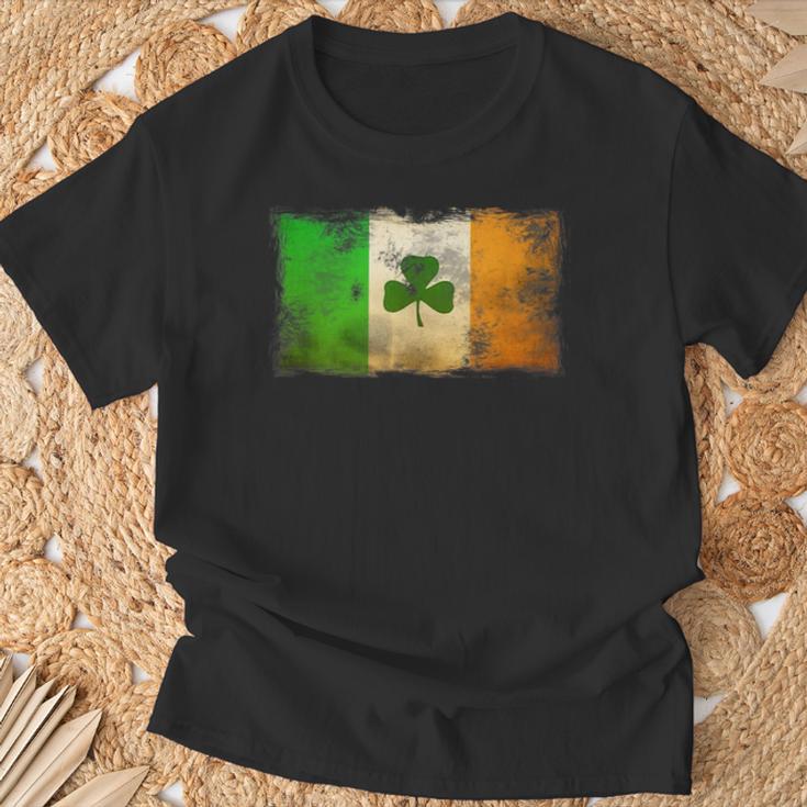 Vintage Flag Ireland Grunge Distressed Irish Top T-Shirt Geschenke für alte Männer