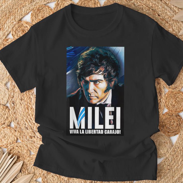 Viva La Libertad Carajo Javier Milei President 2023 T-Shirt Geschenke für alte Männer