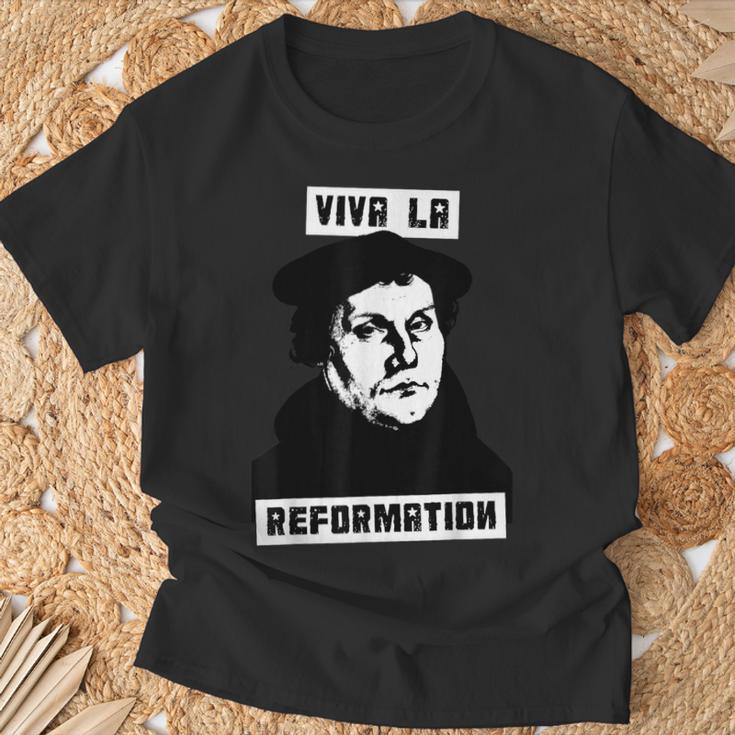 Viva La Reformation Martin Luther Reformierte T-Shirt Geschenke für alte Männer