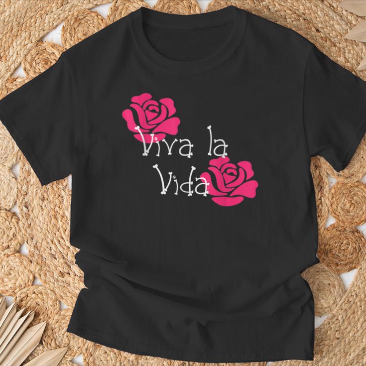 Viva Laida Rose Day Of The Dead Di Los Muertos T-Shirt Geschenke für alte Männer