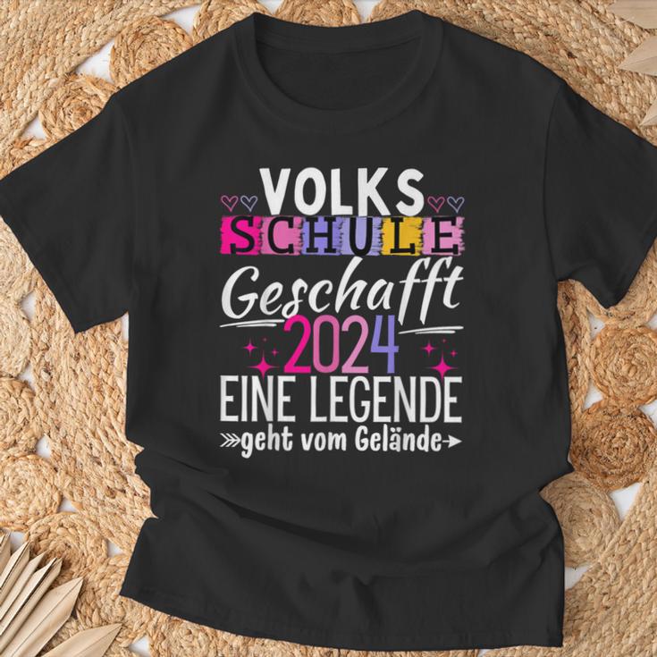 Volksschule Geschafft Abschlussolksschule 2024 T-Shirt Geschenke für alte Männer