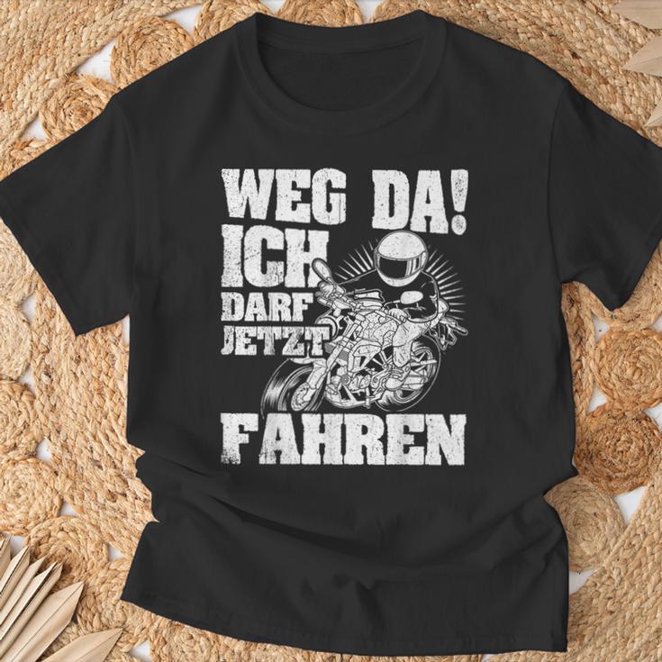 Weg Da Ich Darf Jetzt Fahrerschein Weg Da Ich T-Shirt Geschenke für alte Männer