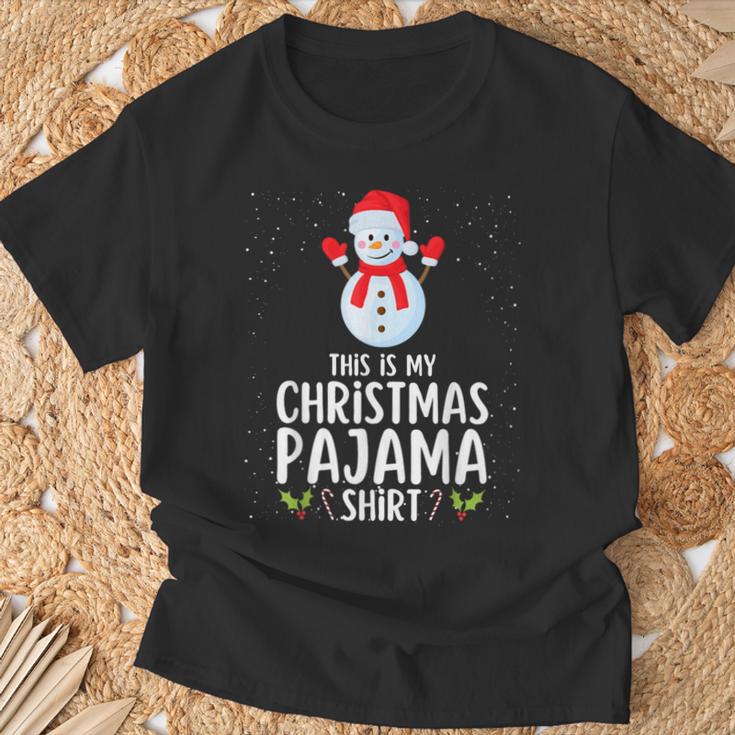 Weihnachten Pyjama Schlafanzug Oberteil Schlaf T-Shirt Geschenke für alte Männer