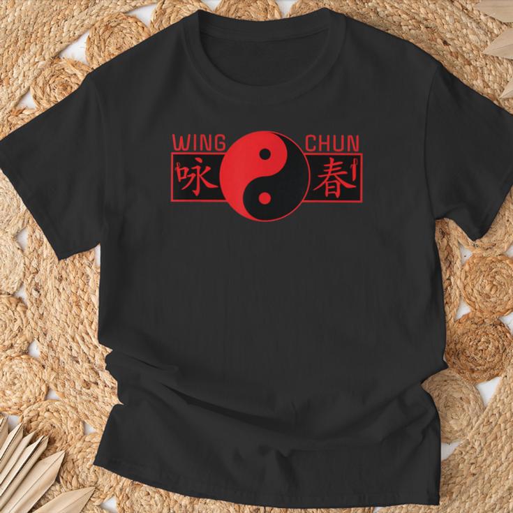 Wing Chun Kung Fu Yin Yang T-Shirt Geschenke für alte Männer