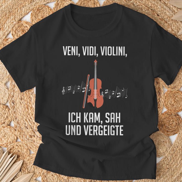 Witheniidiiolini Ich Kam Sagergeigte -Iolin T-Shirt Geschenke für alte Männer