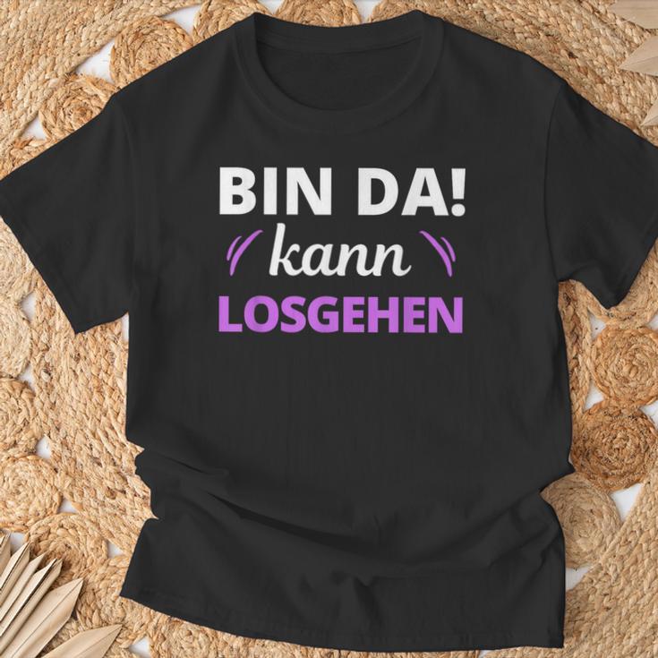 Women's Bin Da Kann Losgehen T-Shirt Geschenke für alte Männer