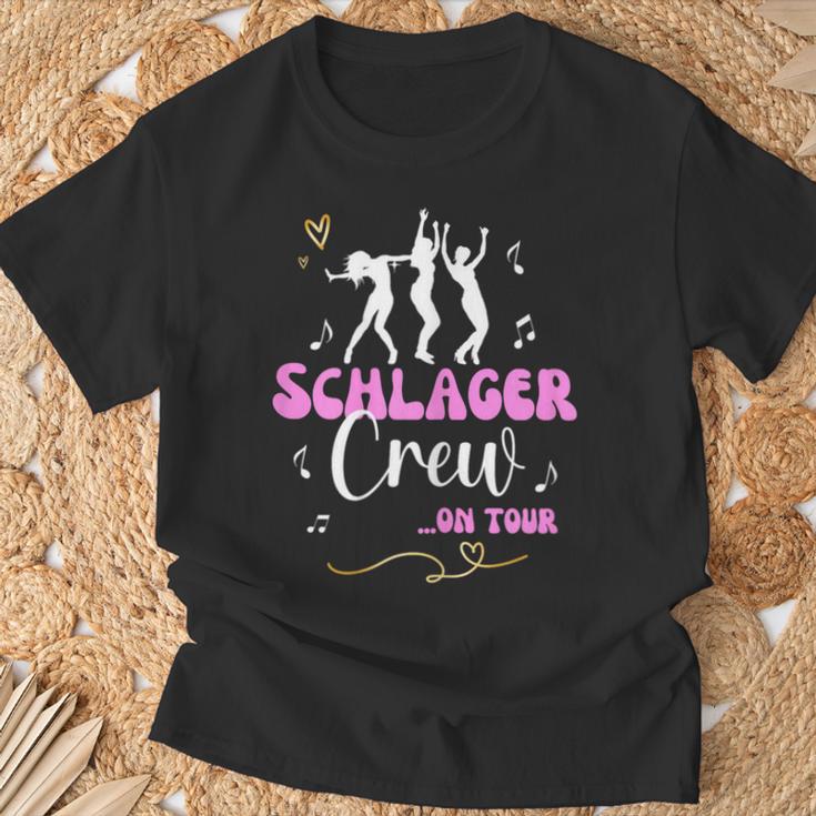 Women's Schlager Crew On Tour Queen 2024 Hit Party Outfit T-Shirt Geschenke für alte Männer