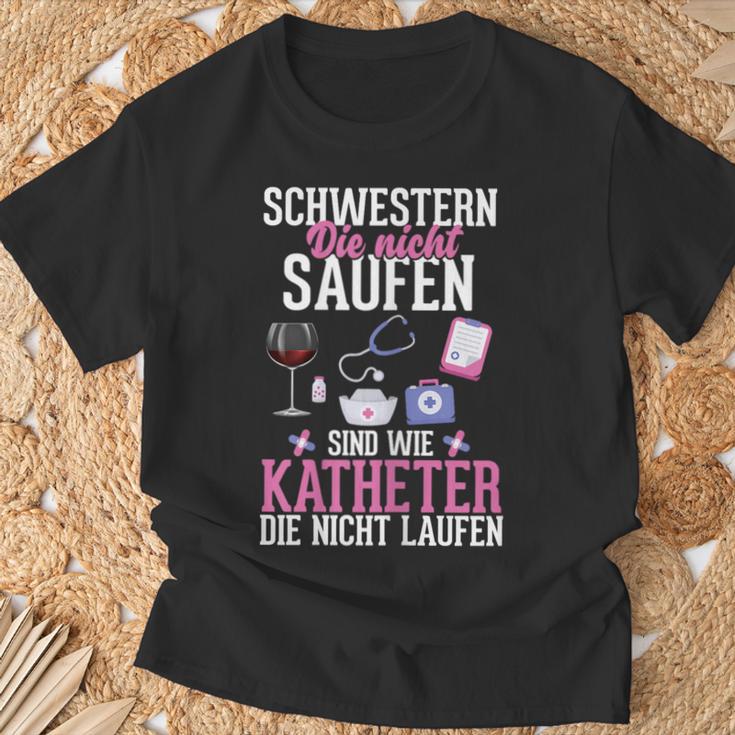 Women's Sisters Die Nicht Saufen Nurse T-Shirt Geschenke für alte Männer