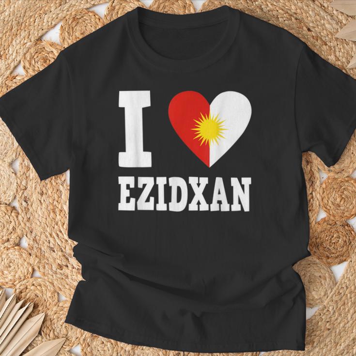 Yazidi Yazidi Flag Ezidxan Ezidi T-Shirt Geschenke für alte Männer