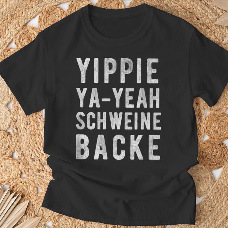 Yippie Ya-Yeah Schweinebacke Legendary Slogan T-Shirt Geschenke für alte Männer