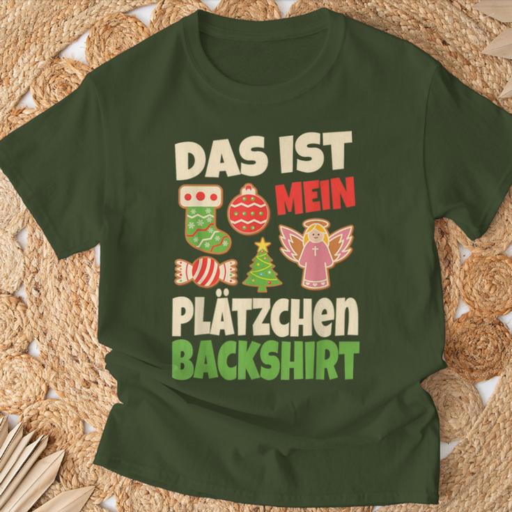 Backen Christmas Das Ist Mein Plätzchen Baking Christmas That T-Shirt Geschenke für alte Männer