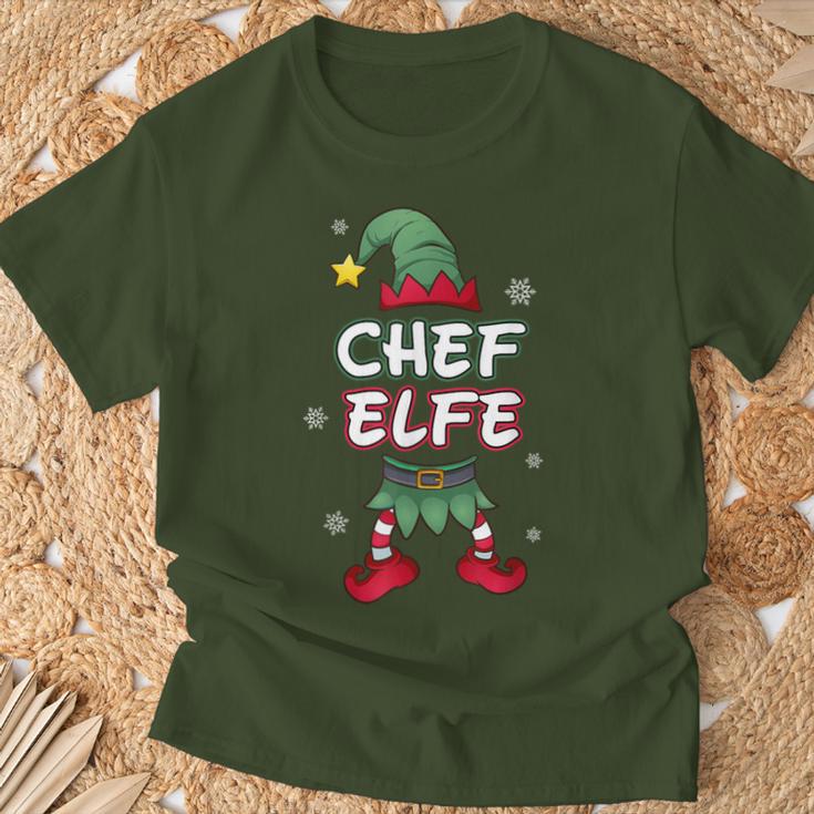 Chef Elf Christmas Outfit Partner Look Christmas T-Shirt Geschenke für alte Männer