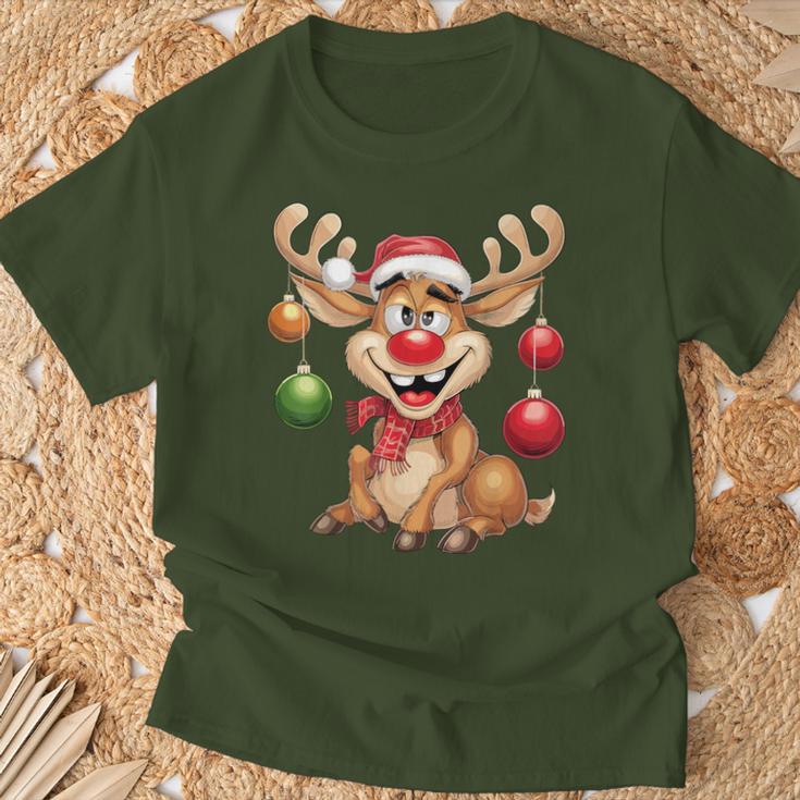 Christmas Reindeer Rudolph T-Shirt Geschenke für alte Männer