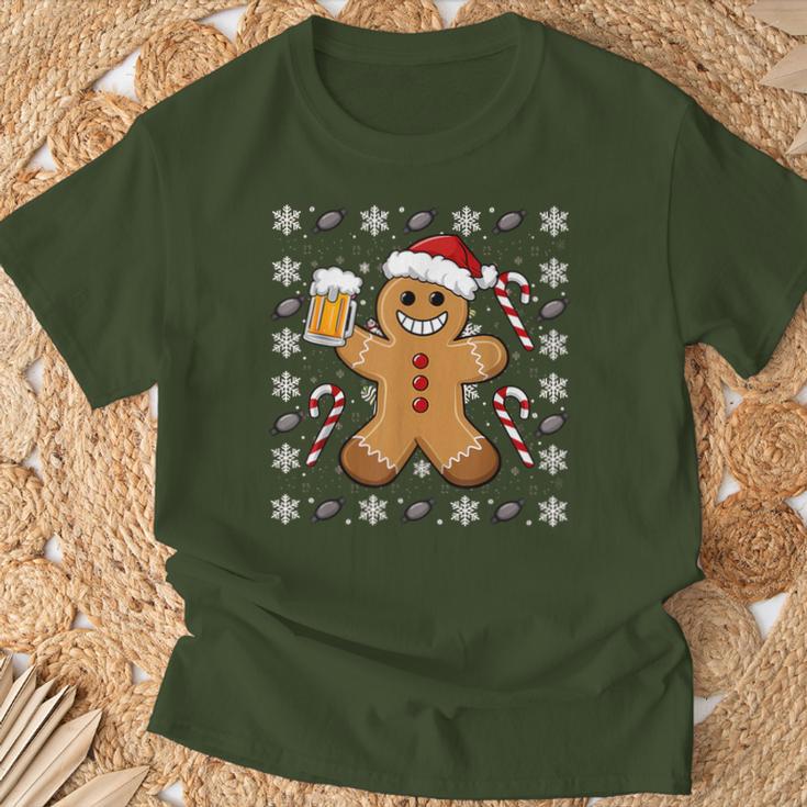 Christmas Christmas Santa Biscuit Beer T-Shirt Geschenke für alte Männer